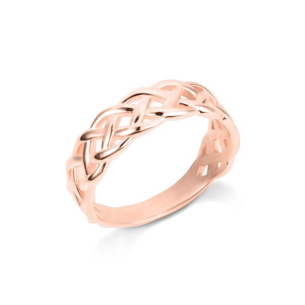 Trinity Knot Hers Ring in 9ct Rose Gold