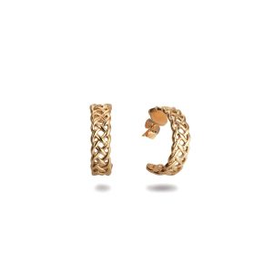 Trinity Knot Hoop Earrings in 9ct Gold