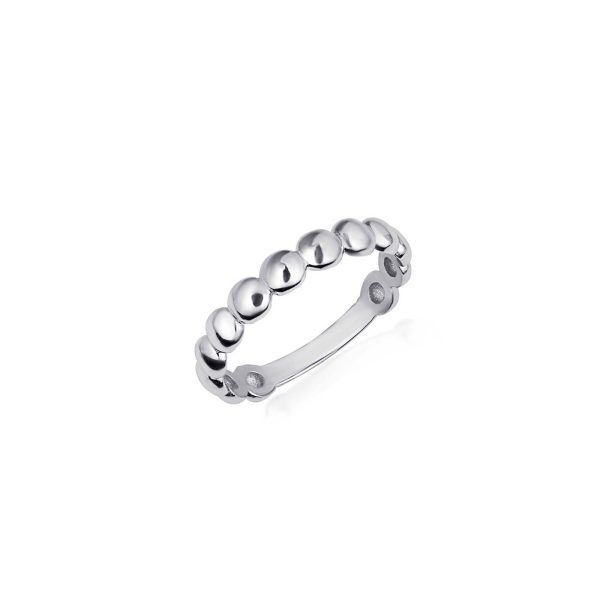 Bead Band Ring in Sterling Silver