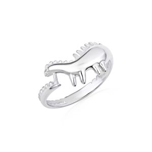 Stegosaurus Dinosaur Ring in Sterling Silver