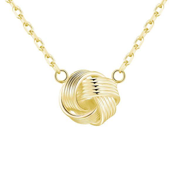 Gold Plated Love Knot Necklace