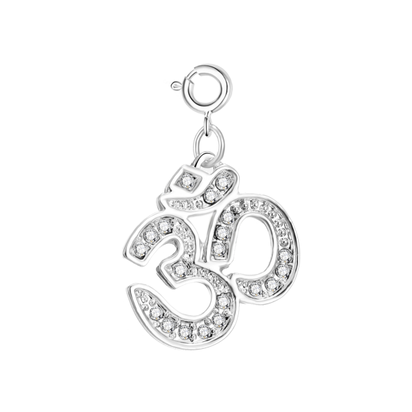 Clip On Charms Created with Zircondia® Crystals