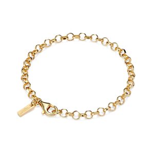 18K Gold Diamond Cut Belcher Bracelet