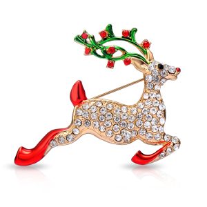 Reindeer Christmas Brooch