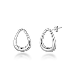 Sterling Silver Open Drop Earrings