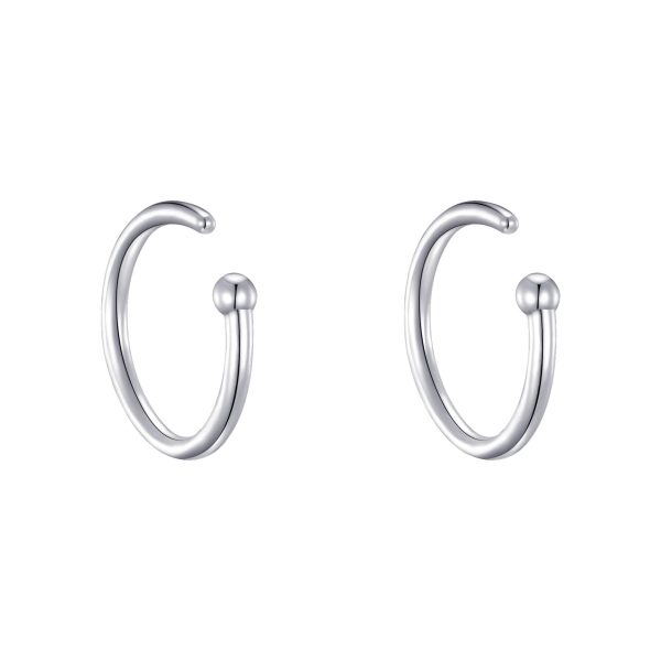 Sterling Silver Micro Thread Hoop Earrings