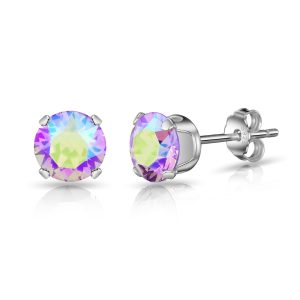 Sterling Silver Paradise Shine Earrings Created with Zircondia® Crystals